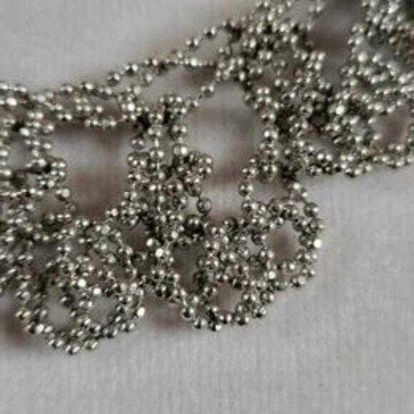 Beautiful Statement Vintage Microbead Lace Necklace - Picture 6 of 12
